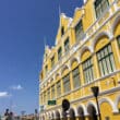 yellow buliding in curacao