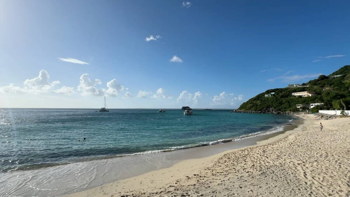 the beach in grand case