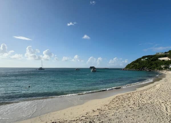 the beach in grand case