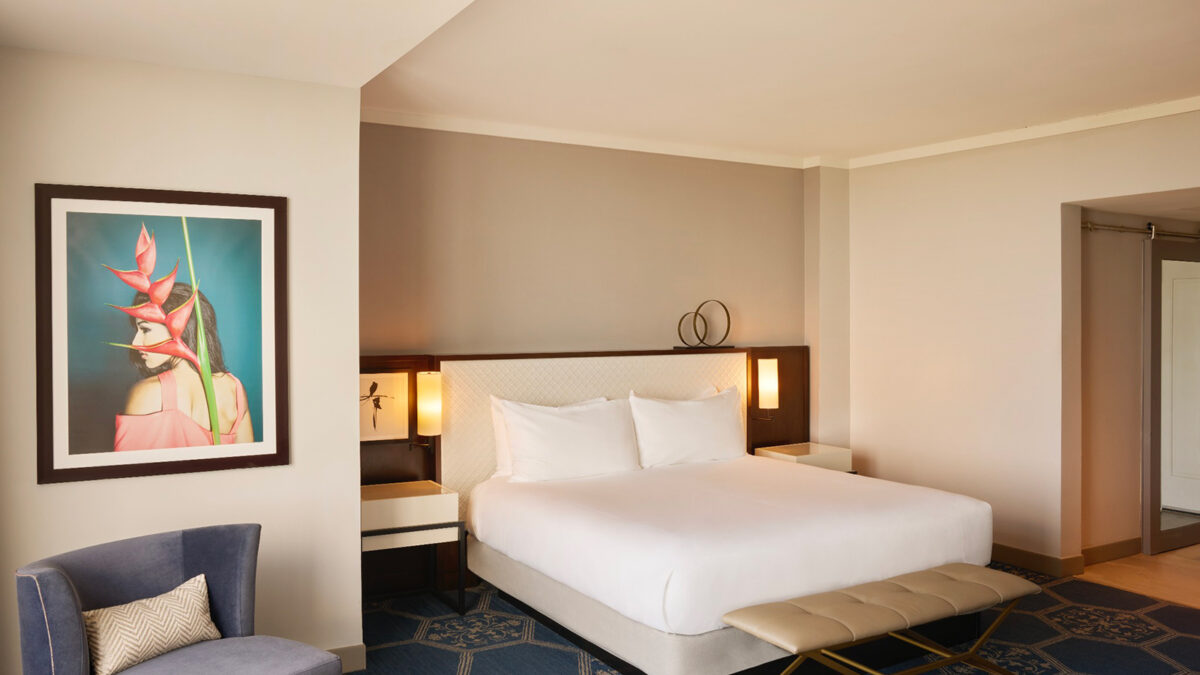 inside the room at the fairmont el san juan