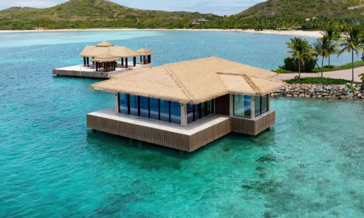 overwater spa in the british virgin islands