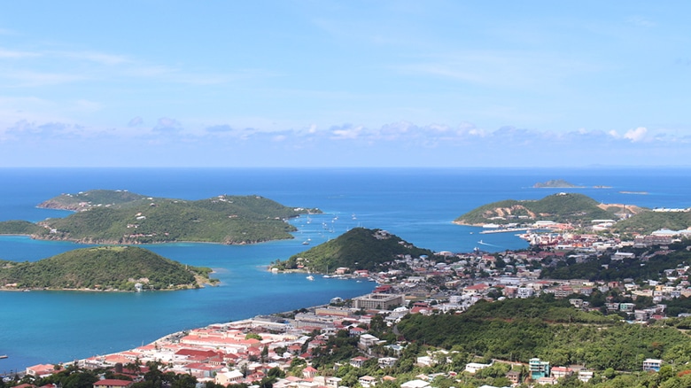 st thomas green hills and beach