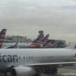 american airlines plane on tarmc