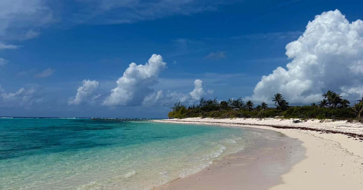 uncrowded beach in little cayman
