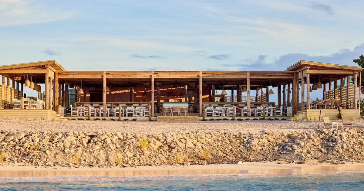caribbean island beach hut
