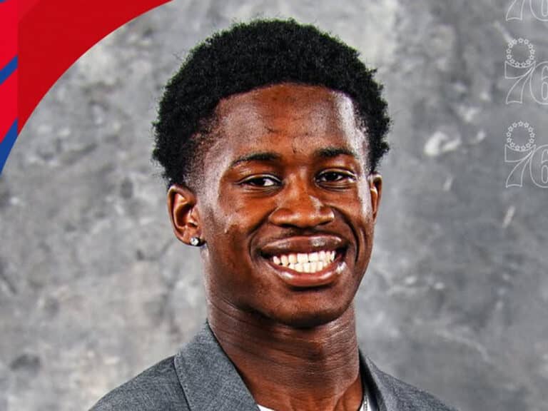 VJ Edgecombe representing The Bahamas in international competition