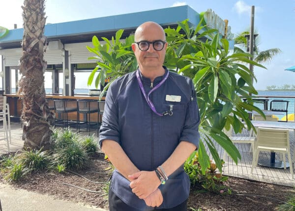 chef jose francois on the beach margaritaville nassau