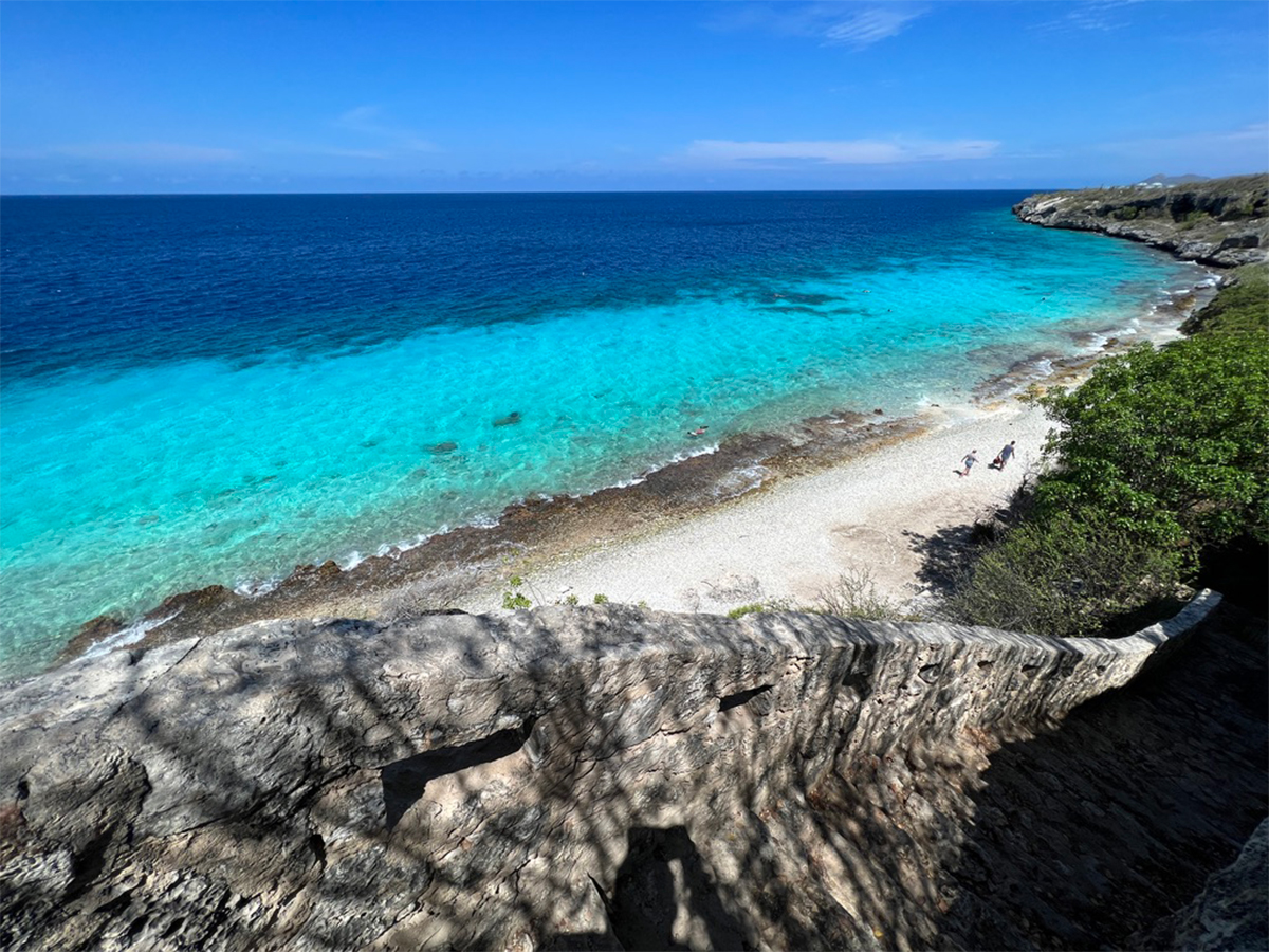 bonaire snorkeling 1000 steps