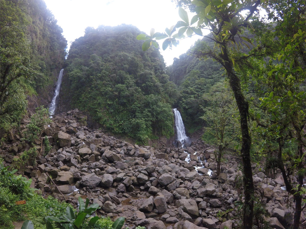 This Island Has More Waterfalls Than Anywhere Else in the Caribbean, Along With Black Sand Beaches and Volcanoes