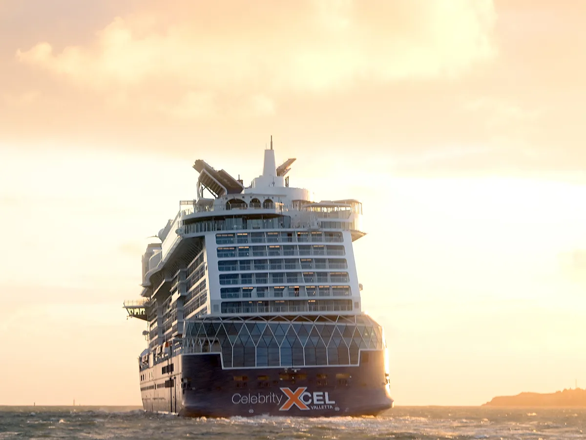 Celebrity Xcel in its sea trials.