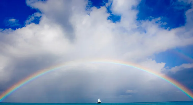 rainbow in antigua