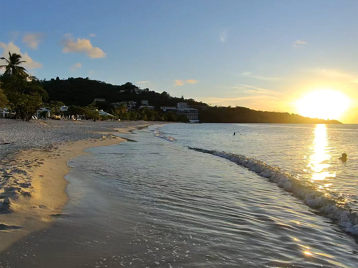 A Sunset Walk on One of the Caribbean’s Most Beautiful Beaches: Grand Anse Beach in Grenada