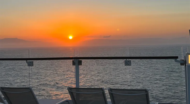 celebrity beyond on the deck