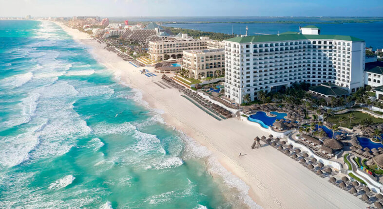 The Cancun Hotel Zone.