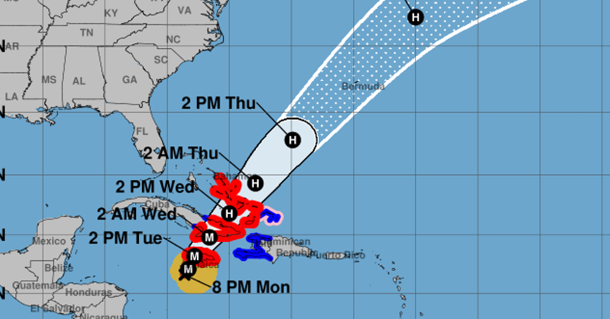 Melissa, an “Extremely Powerful Major Hurricane,” Expected to Move Near Or Over Jamaica