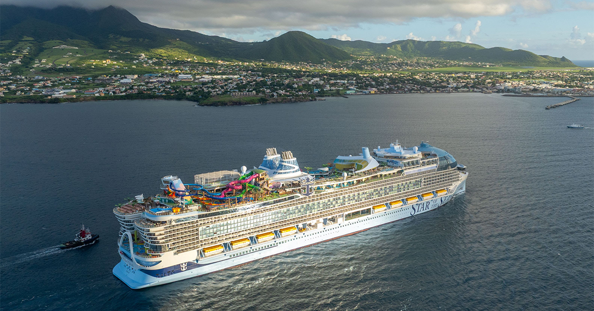 The World’s Largest Cruise Ship Just Made Its First Visit to St Kitts 
