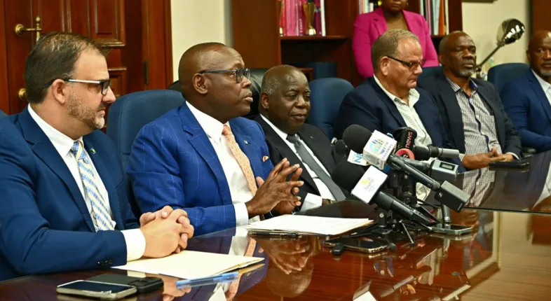 The signing ceremony this week.