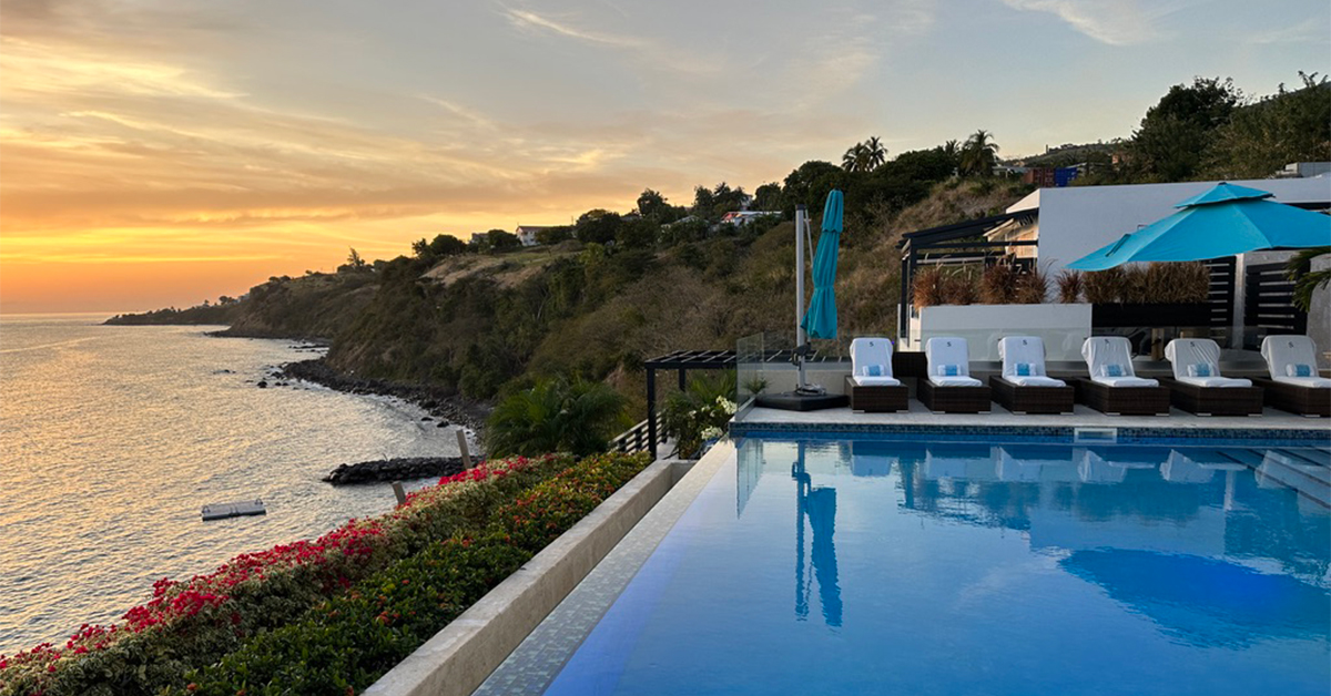 St Kitts' Sunset Reef hotel.