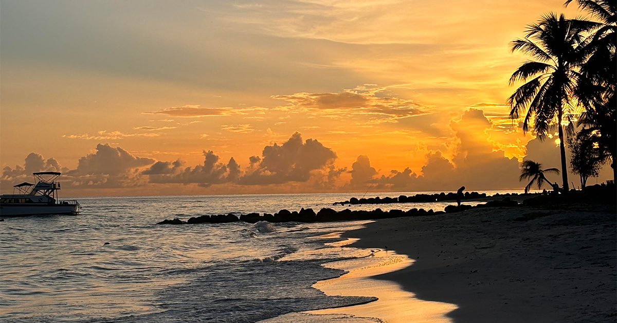 Caribbean Photo of the Week: Sunset in Worthing, Barbados
