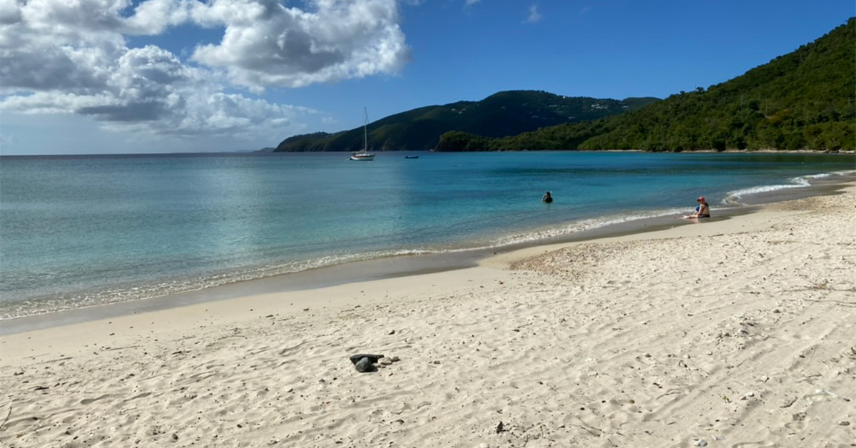 This St Thomas Beach Feels Hidden In Plain Sight, With Gentle Surf and Beautiful Sand