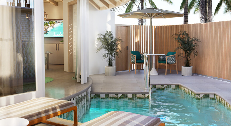 sandals all-inclusive pools