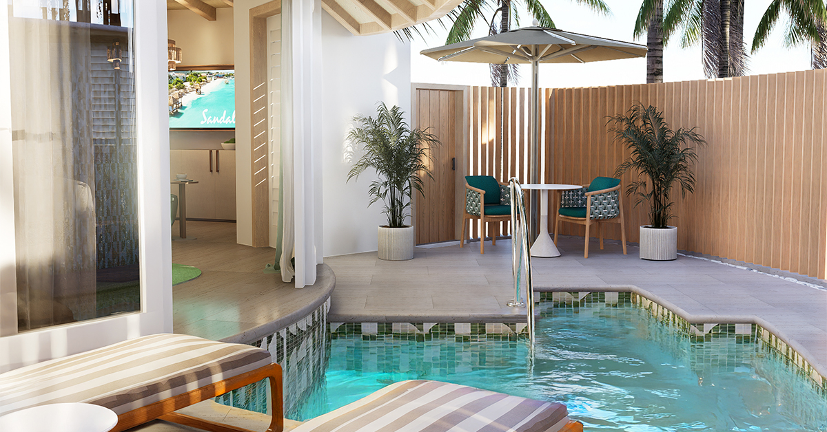 Sandals’ Newest All-Inclusive Rooms in the Caribbean Have Private Pools, Rooftops, and Butlers — And Now They’re Bookable 