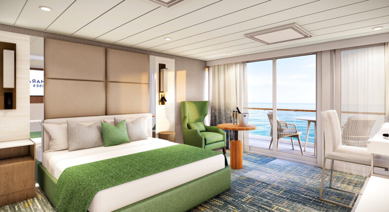 A rendering of an upgraded suite.