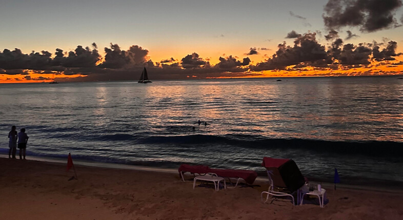 Sunset at Sandy Lane.