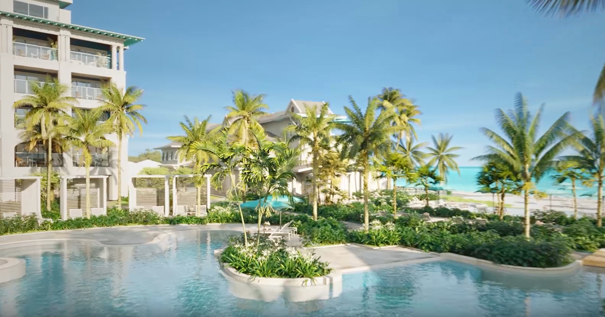 Beaches’ New All-Inclusive in Turks and Caicos Has Three Waterslides, “ClearSky Villas,” and a Food Hall 