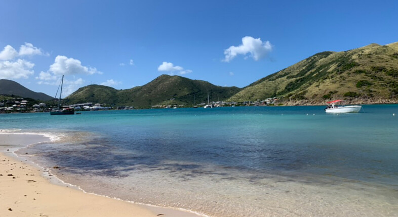 caribbean island st maarten beach