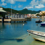 St Maarten in the sun.