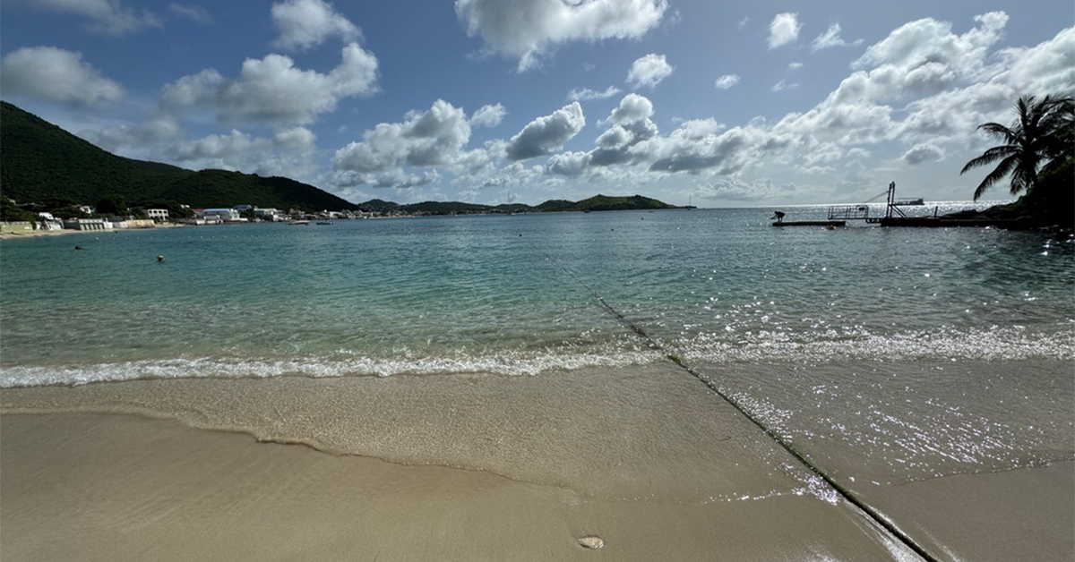 a beach in grand case