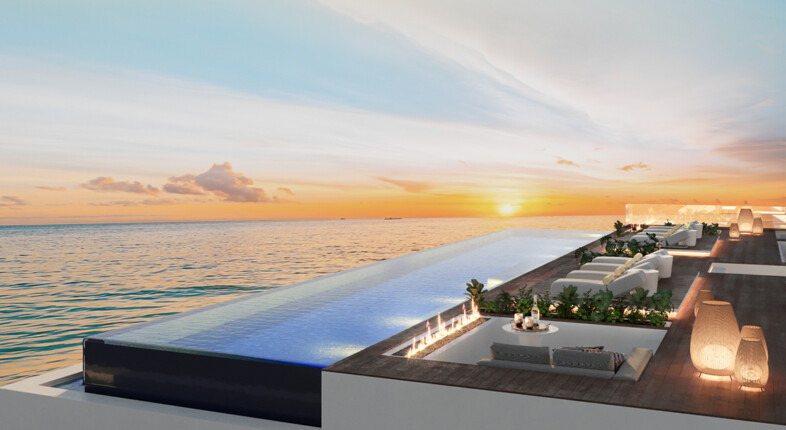 caribbean island new hotel pool