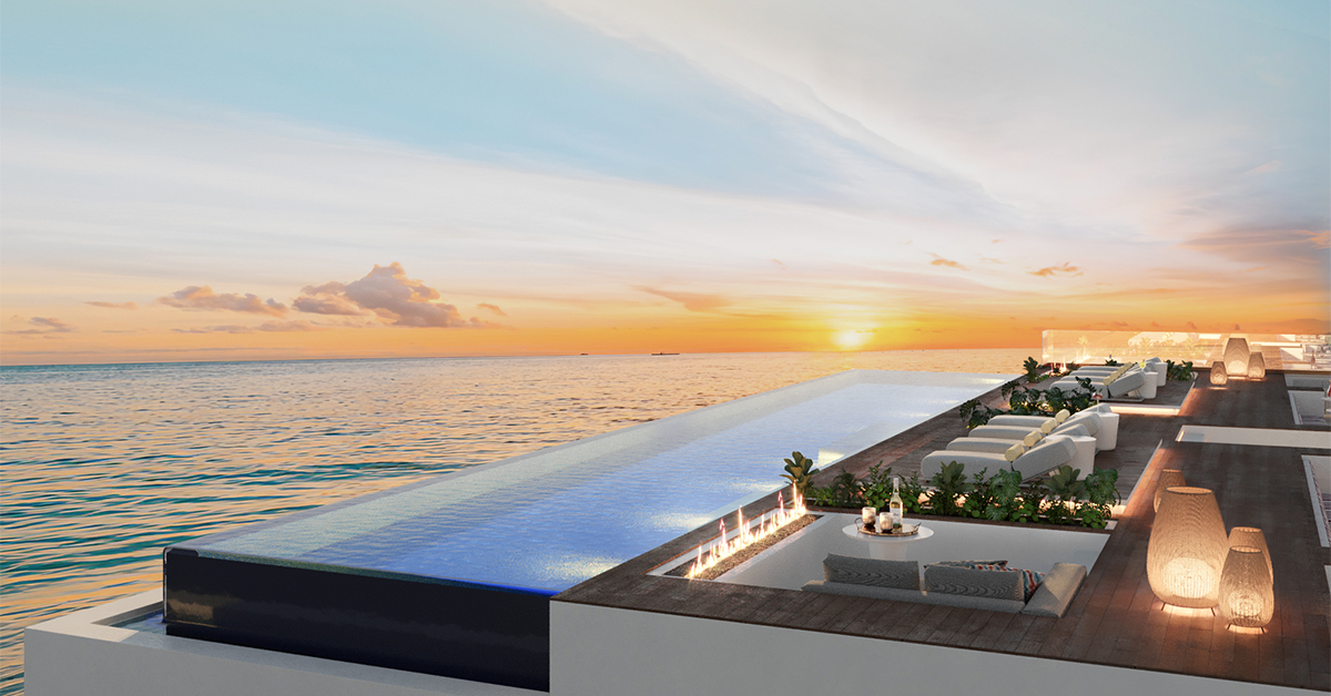 caribbean island new hotel pool