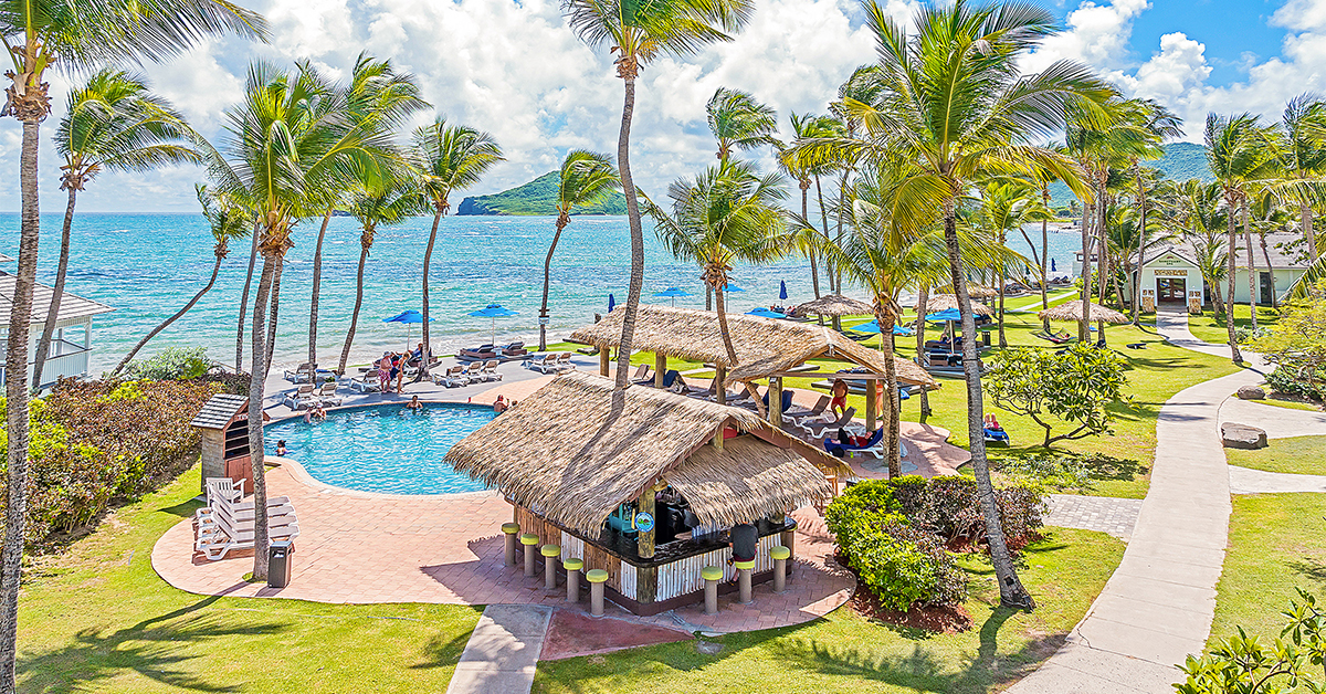 tiki bar at saint lucia all-inclusive