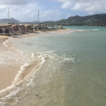 beach on pinel island caribbean