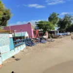 barbados beach in speightstown with people walking