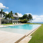 villa at casa de campo with pool and beach in background