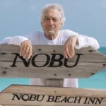 robert de niro with nobu sign