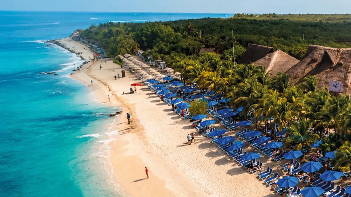 KUZÁ Beach and Adventure Park on the Caribbean coast of Cozumel, Mexico