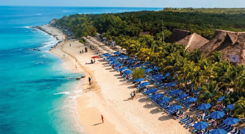KUZÁ Beach and Adventure Park on the Caribbean coast of Cozumel, Mexico