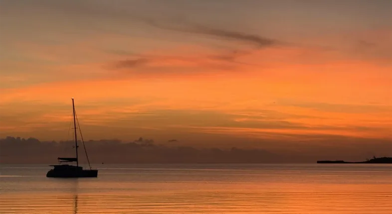 sunset in governors harbour
